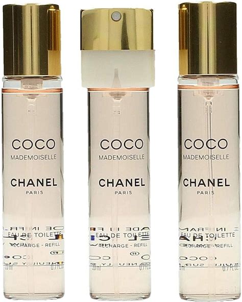 chanel coco mademoiselle purse spray set|coco mademoiselle refill only.